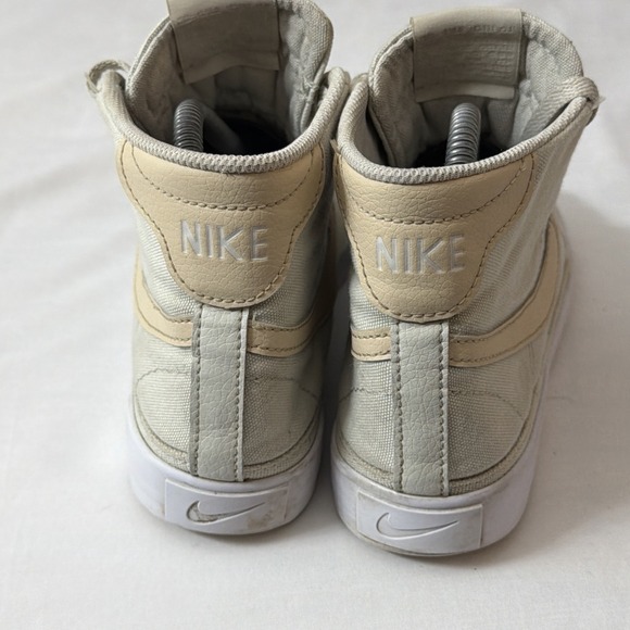 Women's Nike Court Legacy Cnvs Mid Light Bone/Sanddrift White DD0161-002 Size 8 - Picture 14 of 16